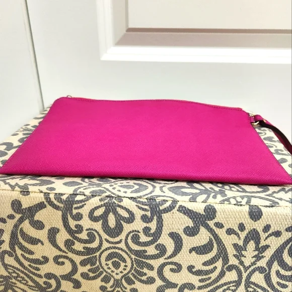 Michael Kors Large Pink Studded Clutch - Picture 7 of 8